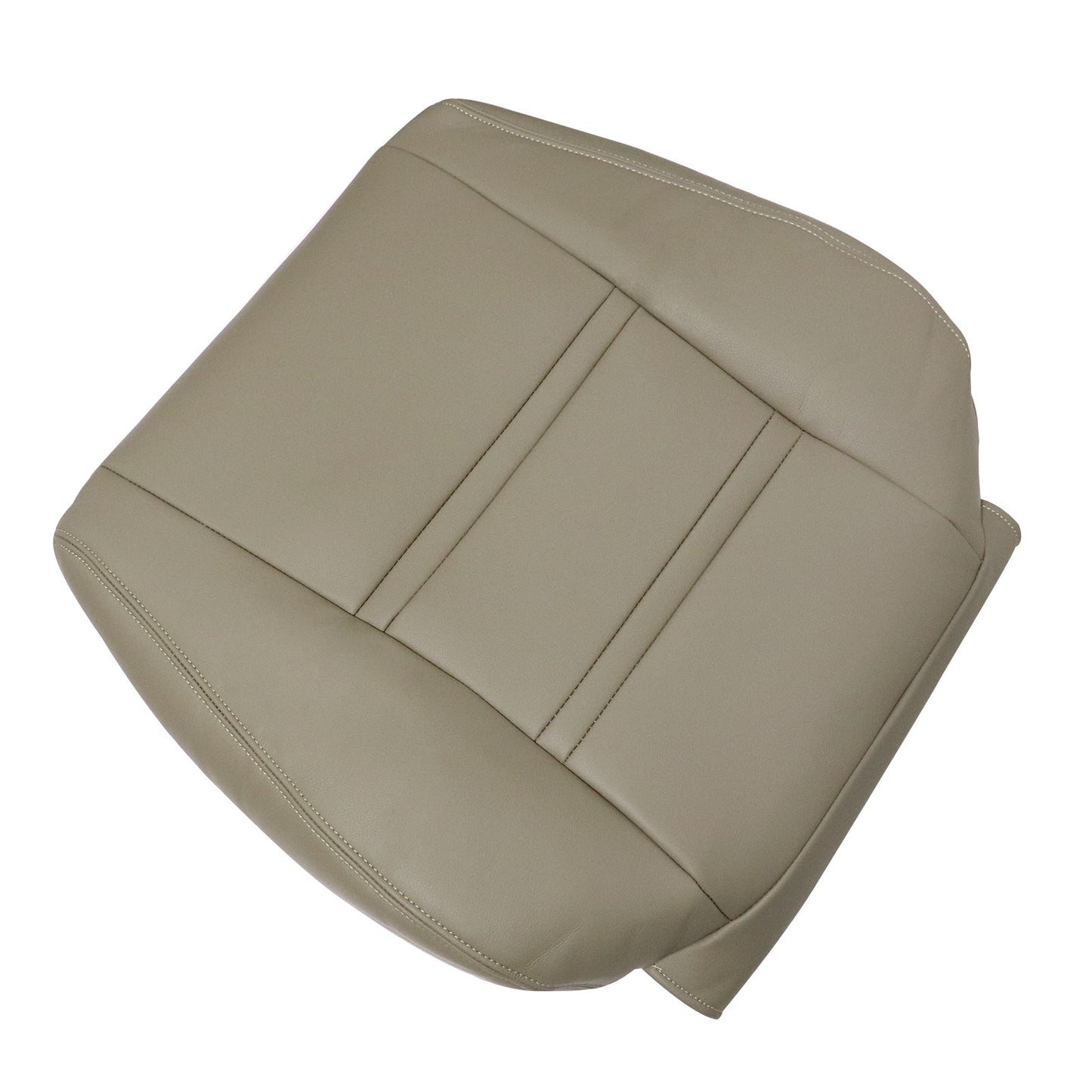 Passenger Lean Back Leather Seat Cover Tan For 1990-1997 Toyota Land Cruiser