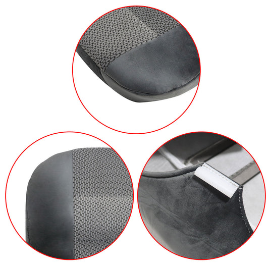 For 2001 Ford F250 F350 F450 XLT Driver Bottom Replacement Cloth Seat Cover Gray