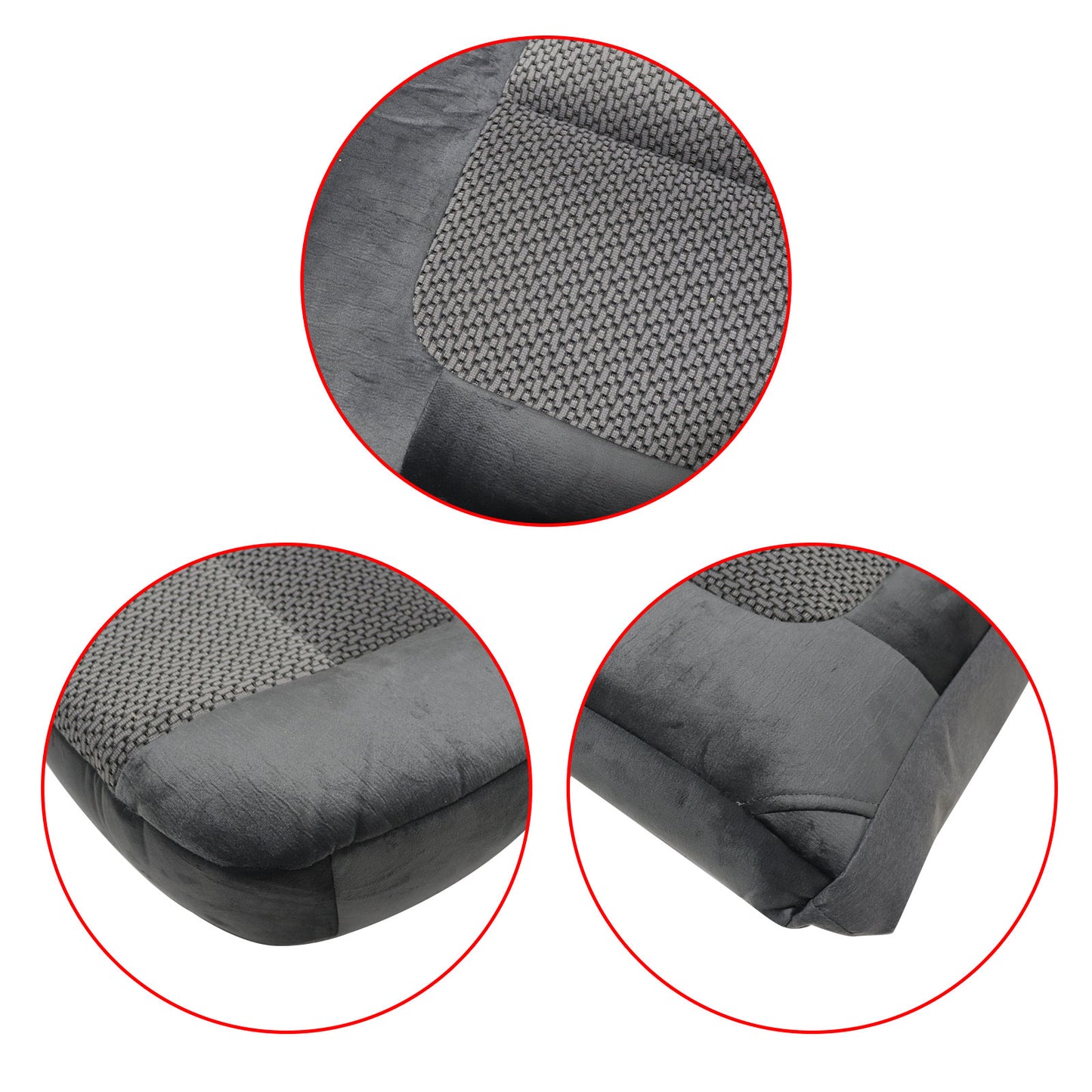 Passenger Side Bottom Seat Cover Gray For 2001 Ford F250 F350 XLT 2WD 4X4