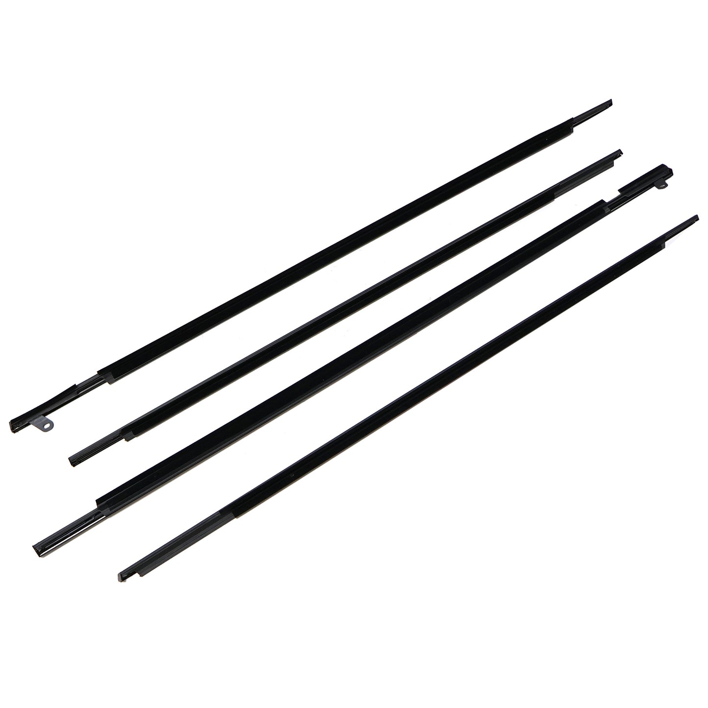 4pc For Venza 09-16 FL FR RL RR Chrome Outside Window Moulding Weatherstrip Seal