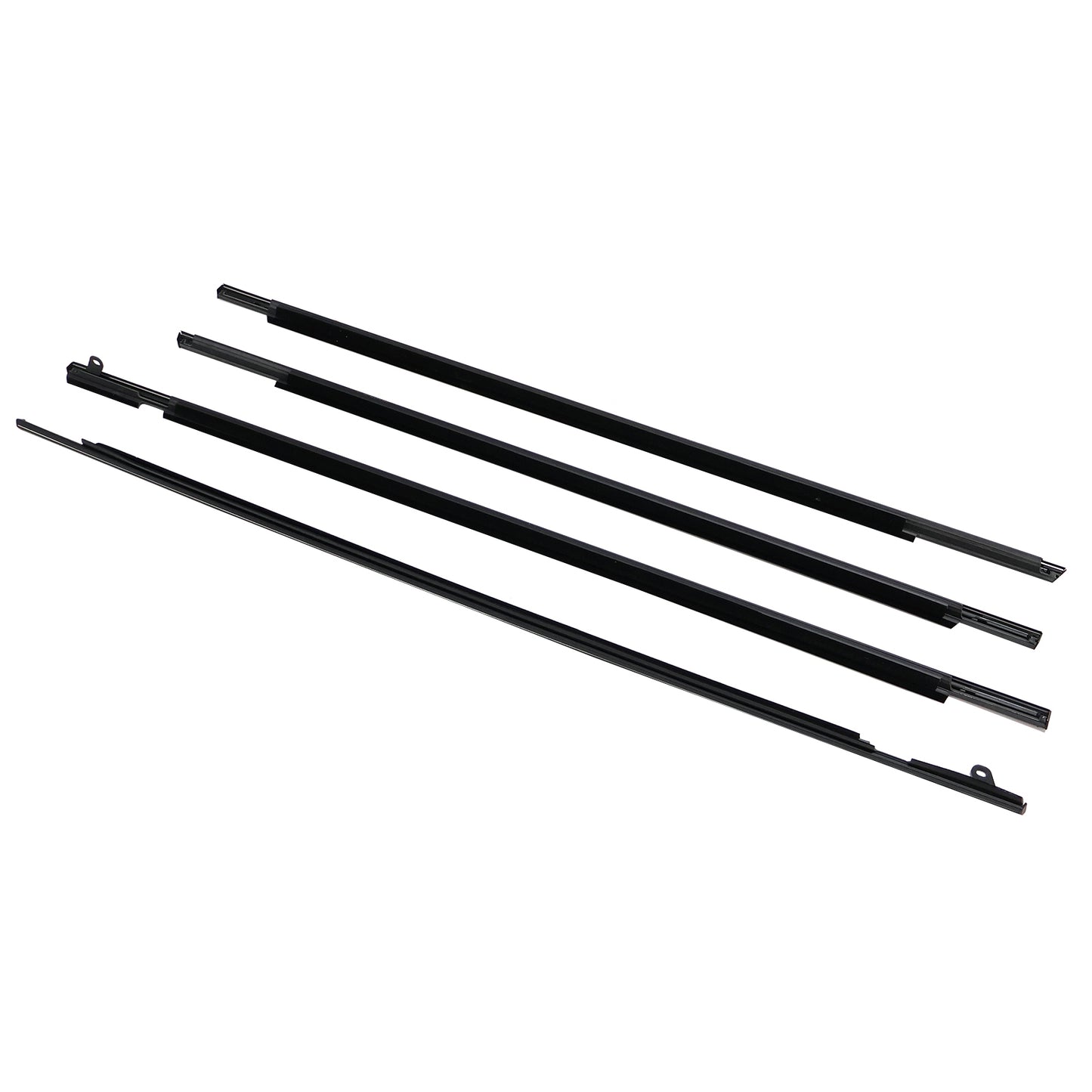 4pc For Venza 09-16 FL FR RL RR Chrome Outside Window Moulding Weatherstrip Seal