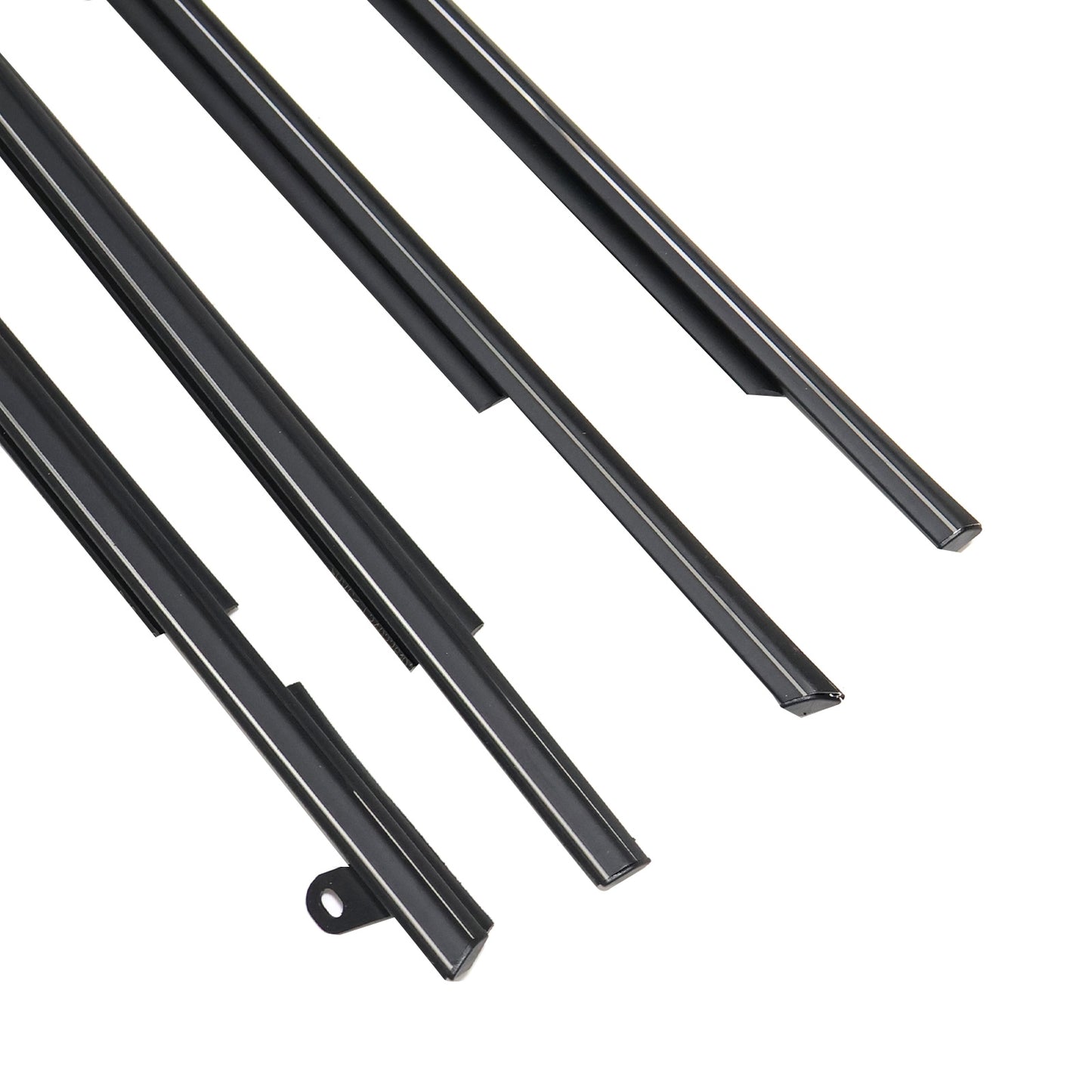 4pc For Venza 09-16 FL FR RL RR Chrome Outside Window Moulding Weatherstrip Seal