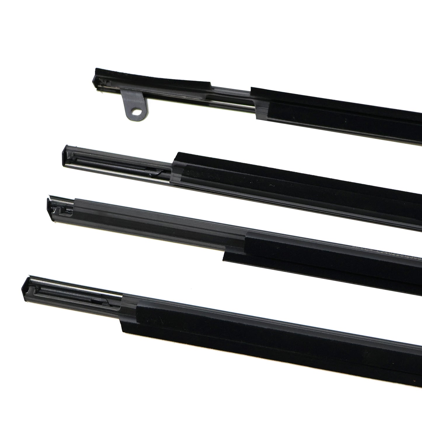 4pc For Venza 09-16 FL FR RL RR Chrome Outside Window Moulding Weatherstrip Seal