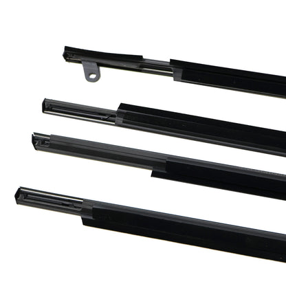 4pc For Venza 09-16 FL FR RL RR Chrome Outside Window Moulding Weatherstrip Seal