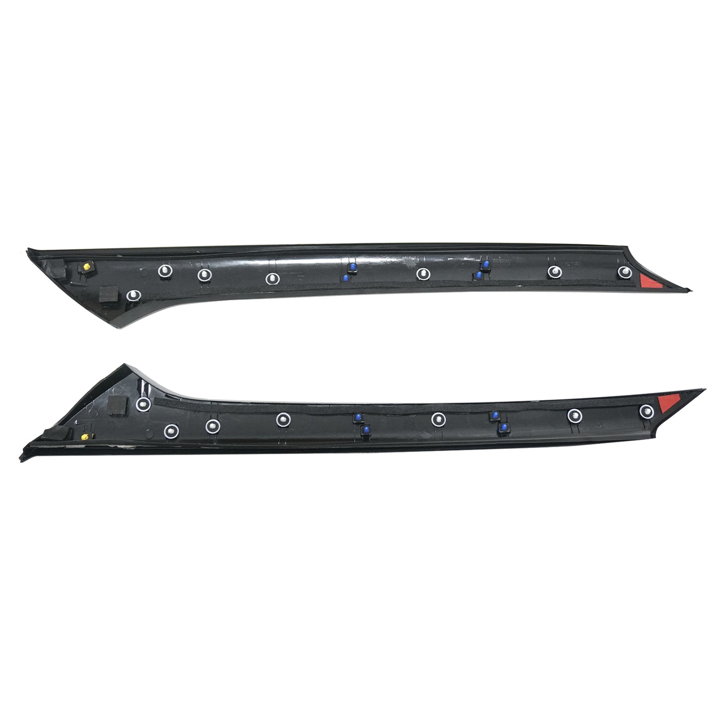 New 2Pcs Windshield Side Pillar Molding Black Fits For Hyundai IX25 Creta 15-19