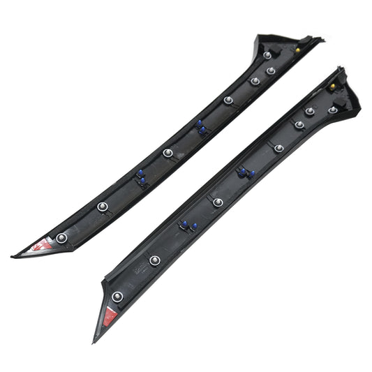 New 2Pcs Windshield Side Pillar Molding Black Fits For Hyundai IX25 Creta 15-19