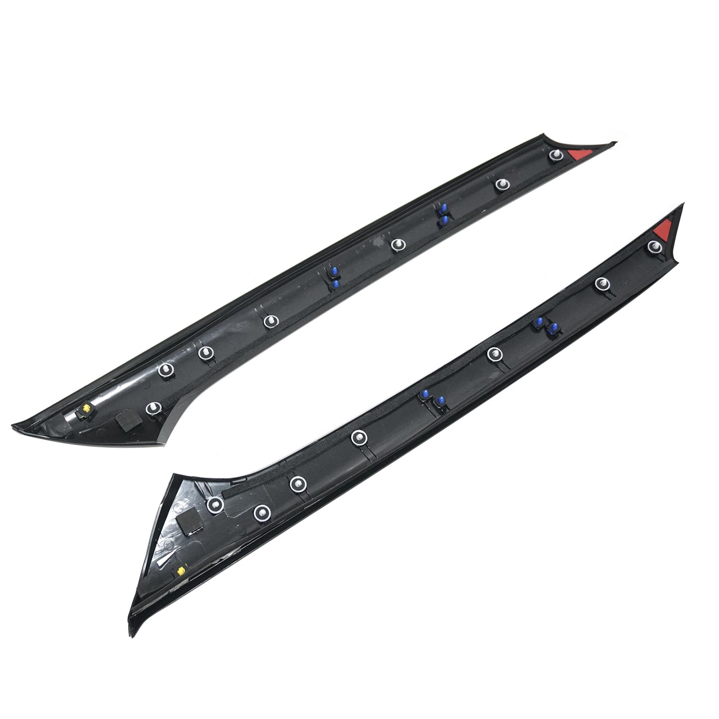 New 2Pcs Windshield Side Pillar Molding Black Fits For Hyundai IX25 Creta 15-19