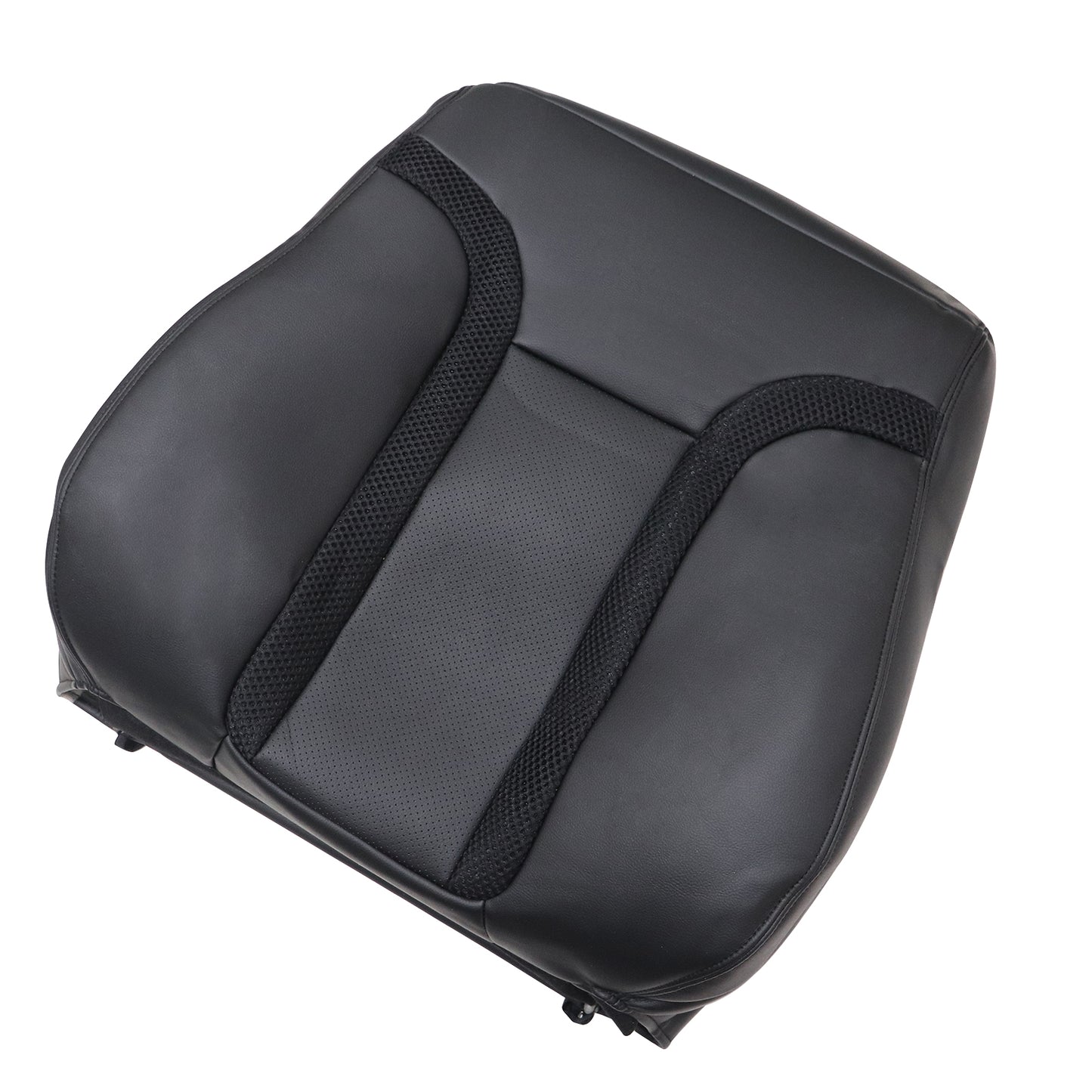 Passenger Top Perforated Leather Cover Black For 2010-2014 Ford F150  SVT