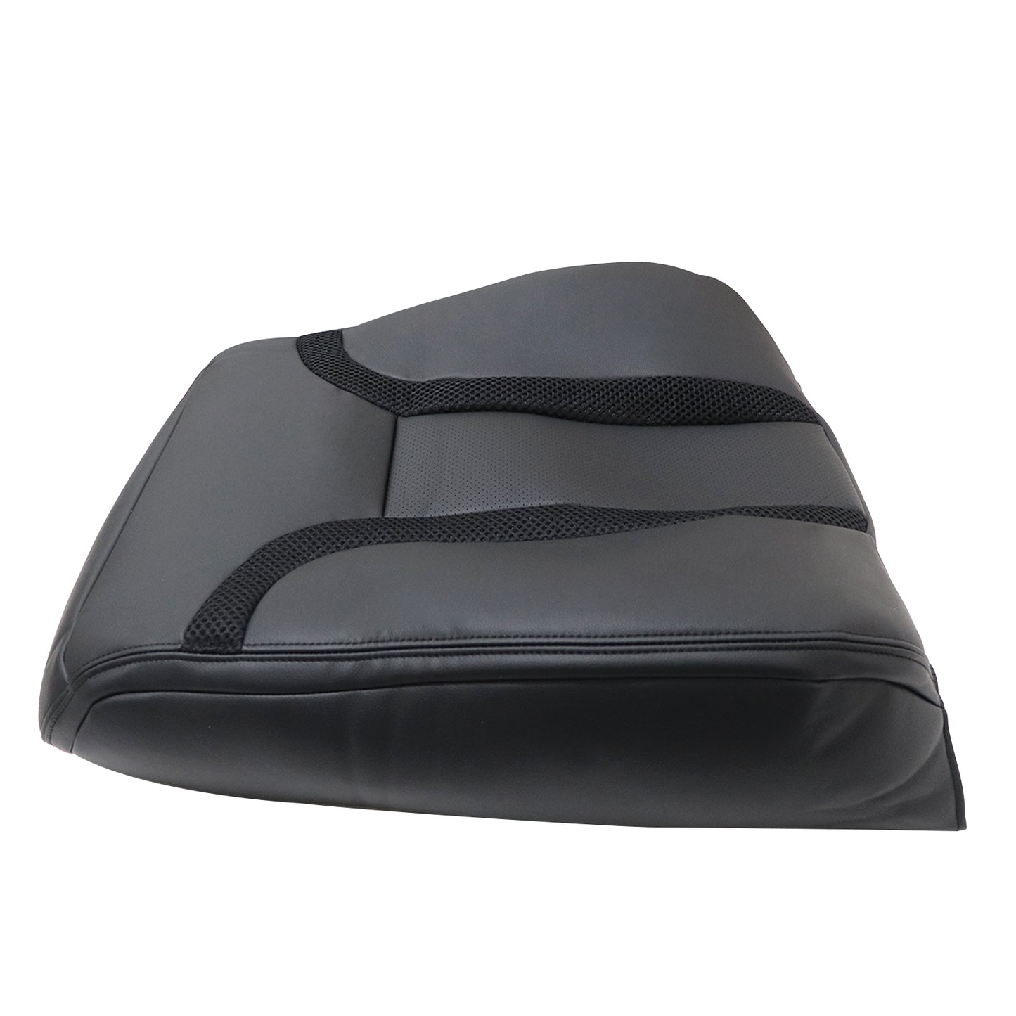 Passenger Top Perforated Leather Cover Black For 2010-2014 Ford F150  SVT