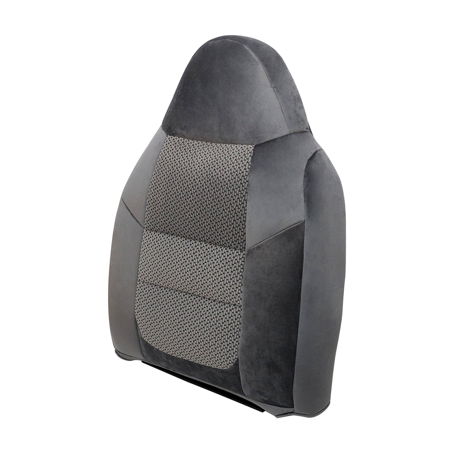 Driver Side Top Cloth Seat Cover Gray For 2001 Ford F250 F350 XLT Single-Cab