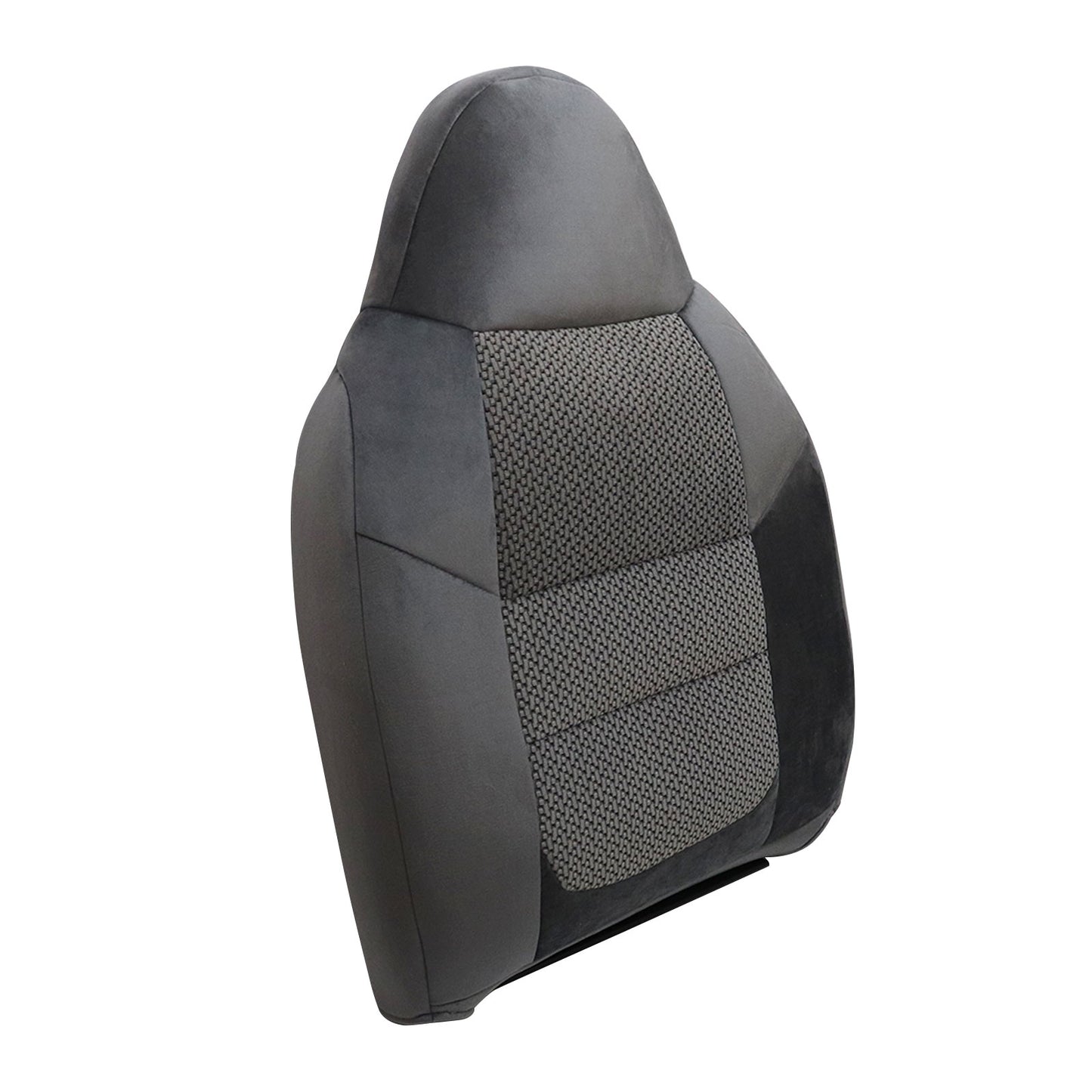 Driver Side Top Cloth Seat Cover Gray For 2001 Ford F250 F350 XLT Single-Cab