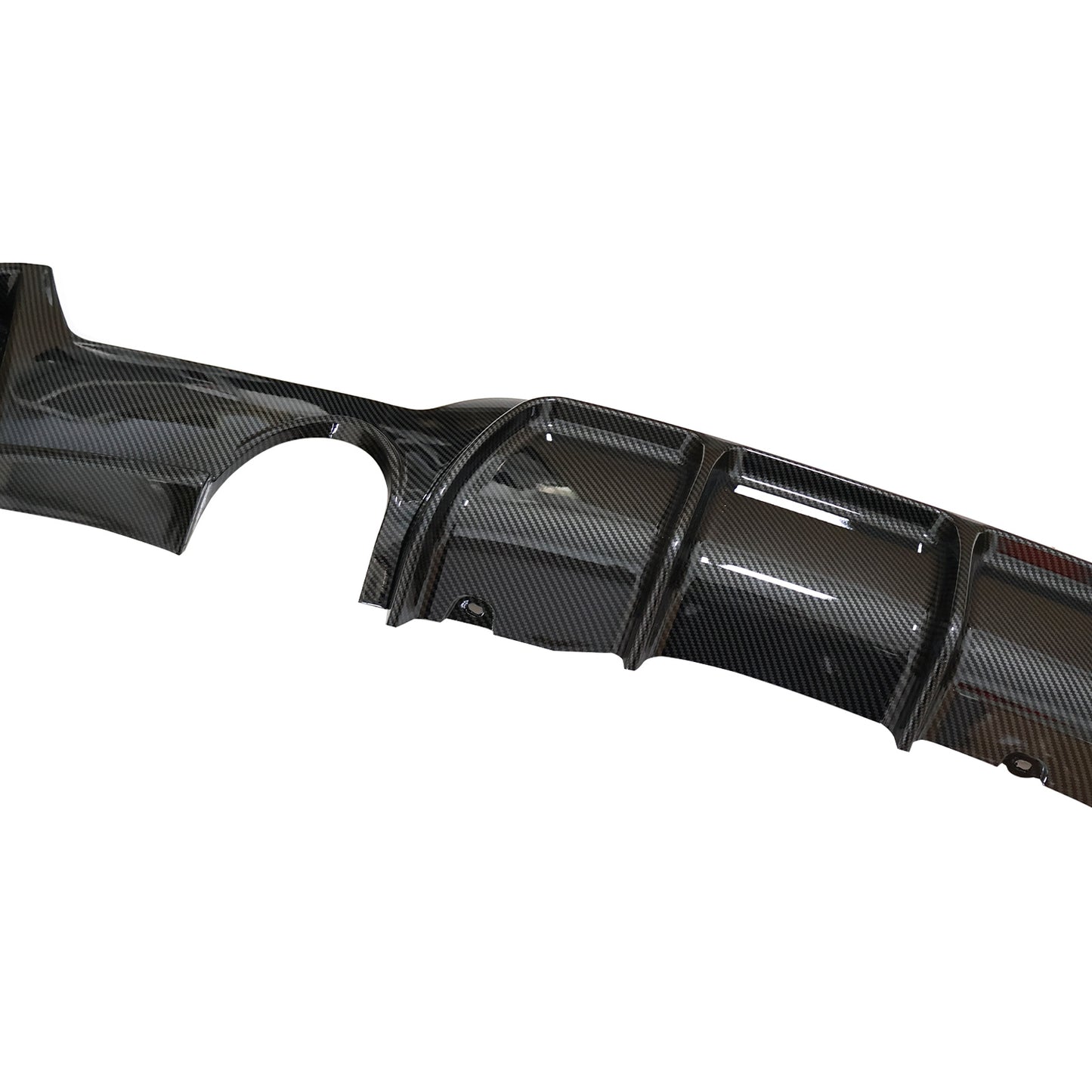 Rear Bumper Lower Lip Diffuser Carbon Style Fits 2014-20 BMW 4 Series M Sport