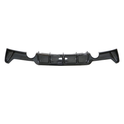 Rear Bumper Lower Lip Diffuser Carbon Style Fits 2014-20 BMW 4 Series M Sport