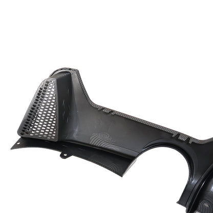 Rear Bumper Lower Lip Diffuser Carbon Style Fits 2014-20 BMW 4 Series M Sport
