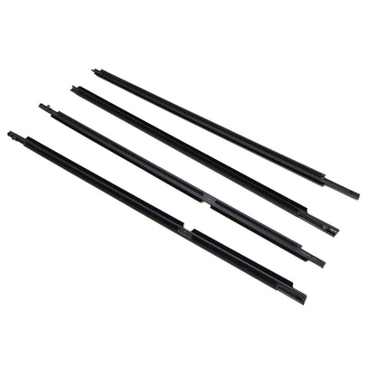 Set of 4 For Toyota Land Cruiser LC100 98-07 LH RH Door Window Strip Black Frame