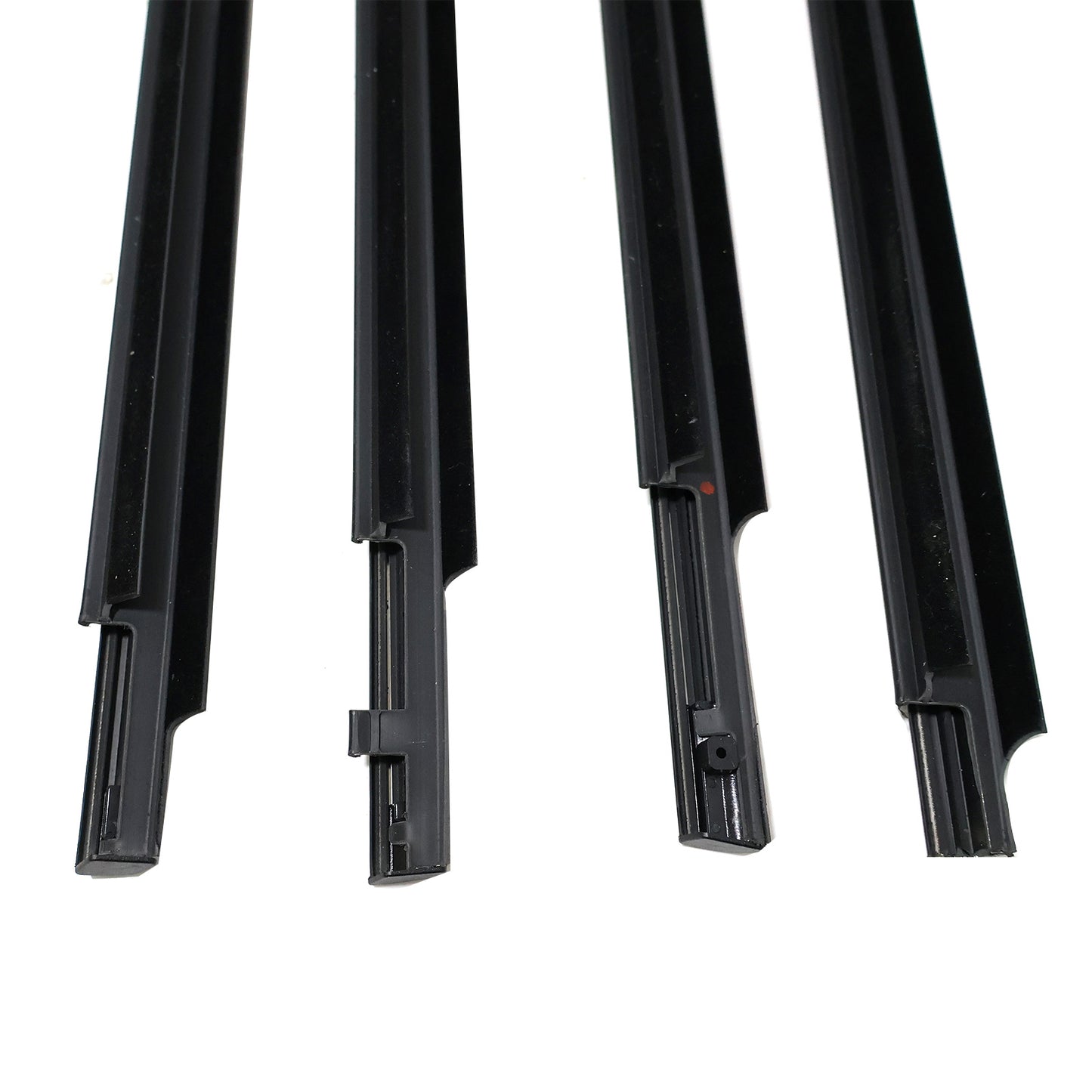 Set of 4 For Toyota Land Cruiser LC100 98-07 LH RH Door Window Strip Black Frame