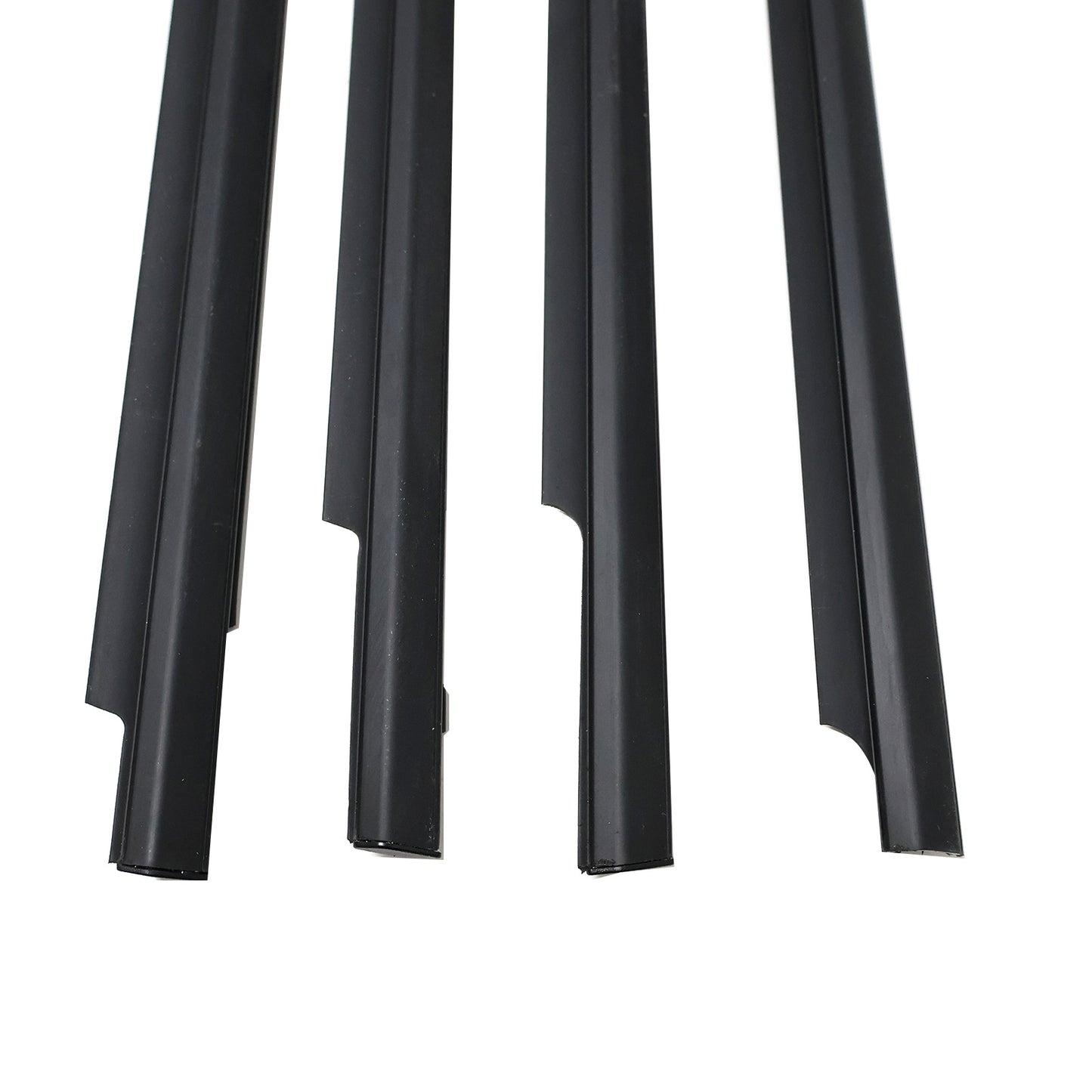Set of 4 For Toyota Land Cruiser LC100 98-07 LH RH Door Window Strip Black Frame
