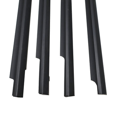Set of 4 For Toyota Land Cruiser LC100 98-07 LH RH Door Window Strip Black Frame