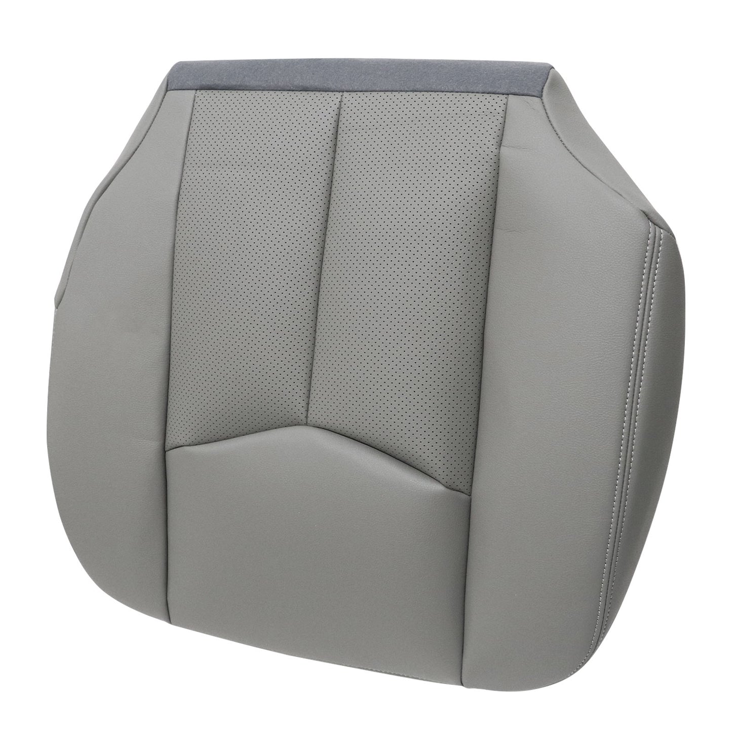 2003-2006 For Cadillac Escalade Driver Side Bottom PERF Leather Seat Cover Gray
