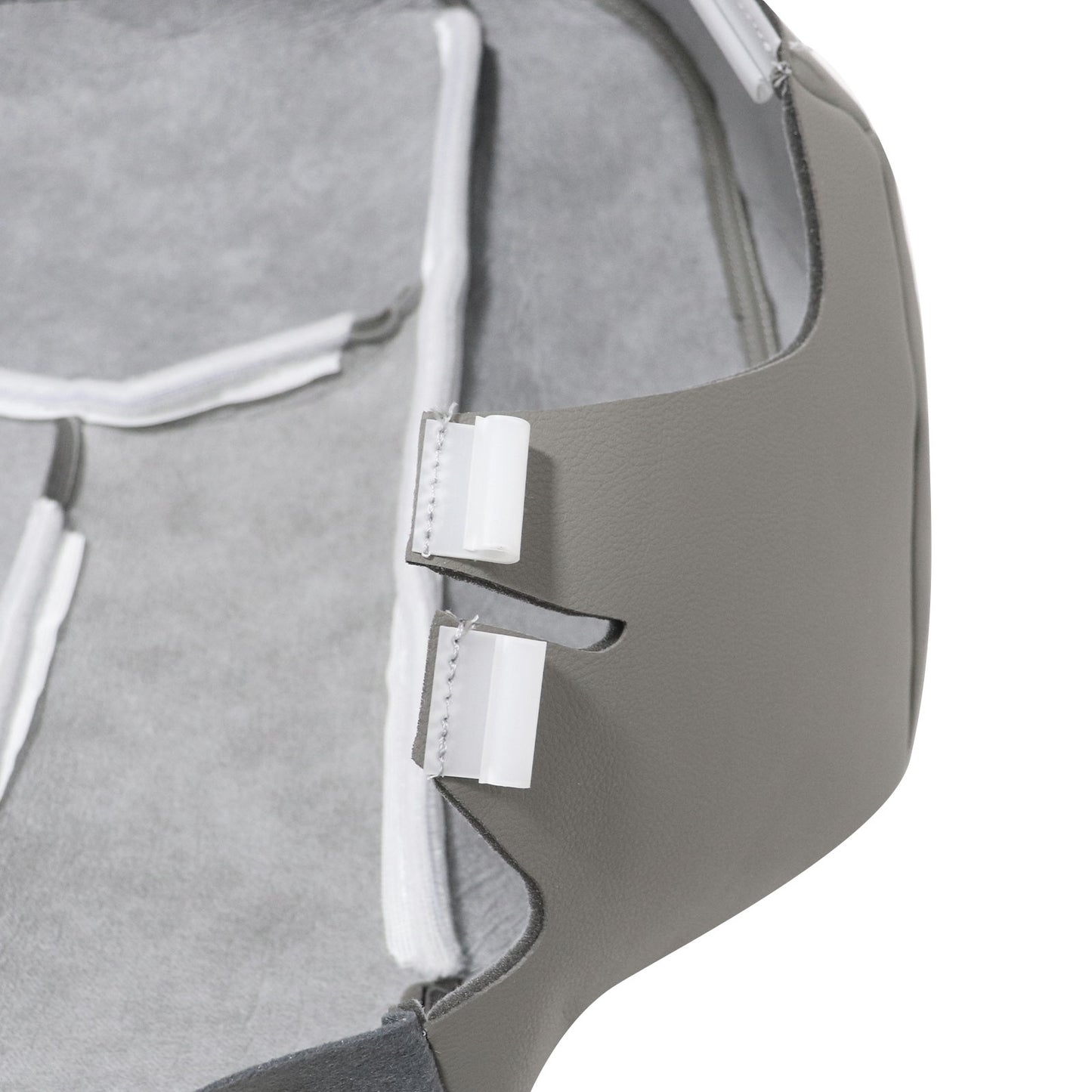 2003-2006 For Cadillac Escalade Driver Side Bottom PERF Leather Seat Cover Gray
