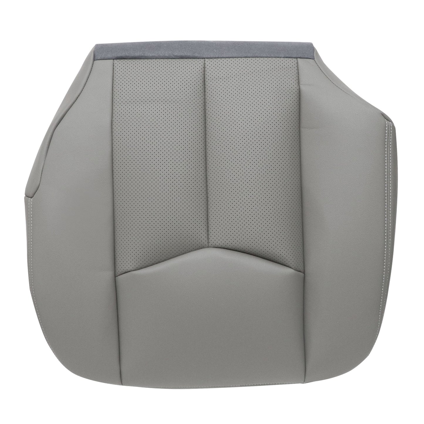 2003-2006 For Cadillac Escalade Driver Side Bottom PERF Leather Seat Cover Gray