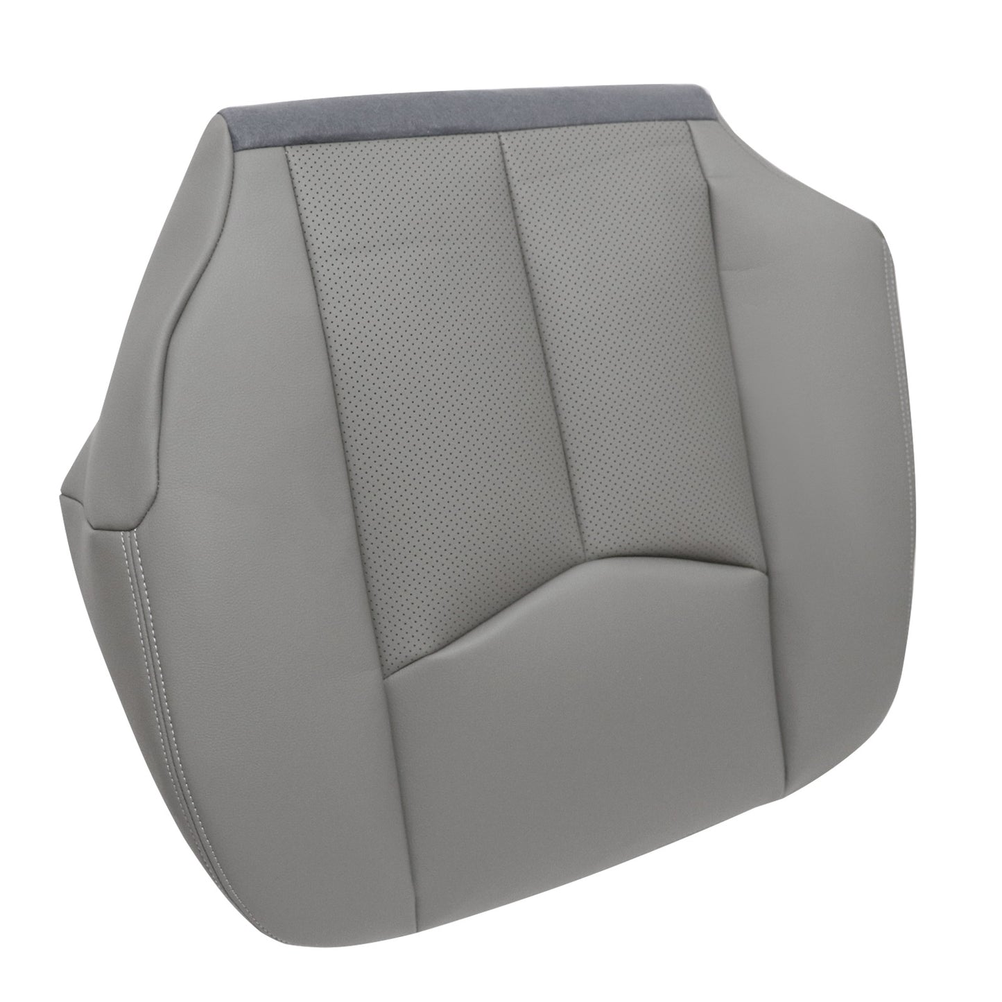 2003-2006 For Cadillac Escalade Driver Side Bottom PERF Leather Seat Cover Gray