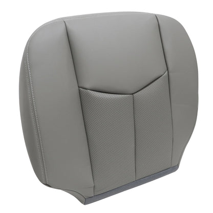 2003-2006 For Cadillac Escalade Driver Side Bottom PERF Leather Seat Cover Gray