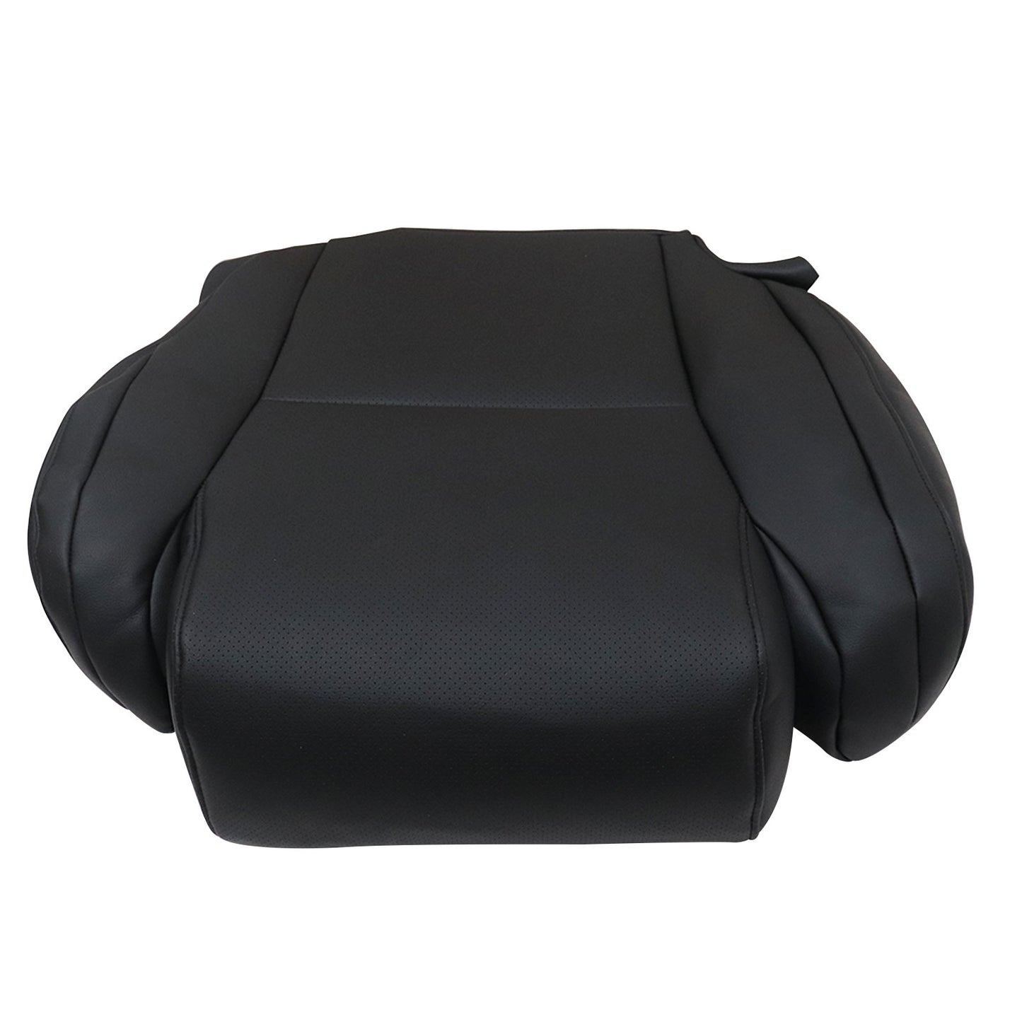 For 2008 Toyota Tundra Sequoia Driver Bottom Perforated Leather Seat Cover Black