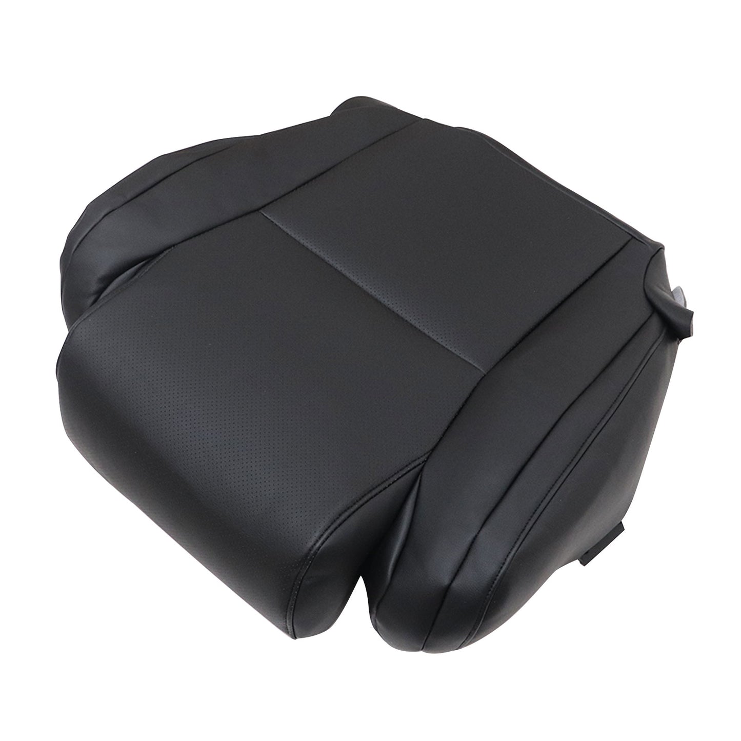 For 2008 Toyota Tundra Sequoia Driver Bottom Perforated Leather Seat Cover Black