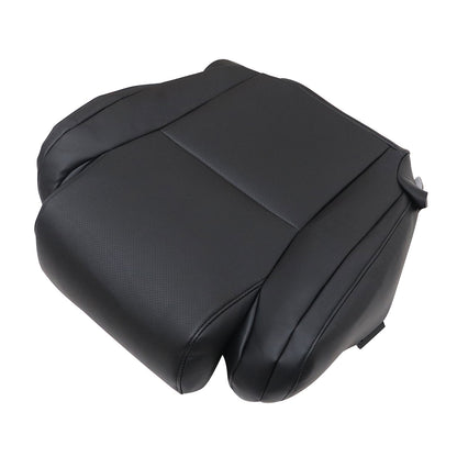 For 2008 Toyota Tundra Sequoia Driver Bottom Perforated Leather Seat Cover Black