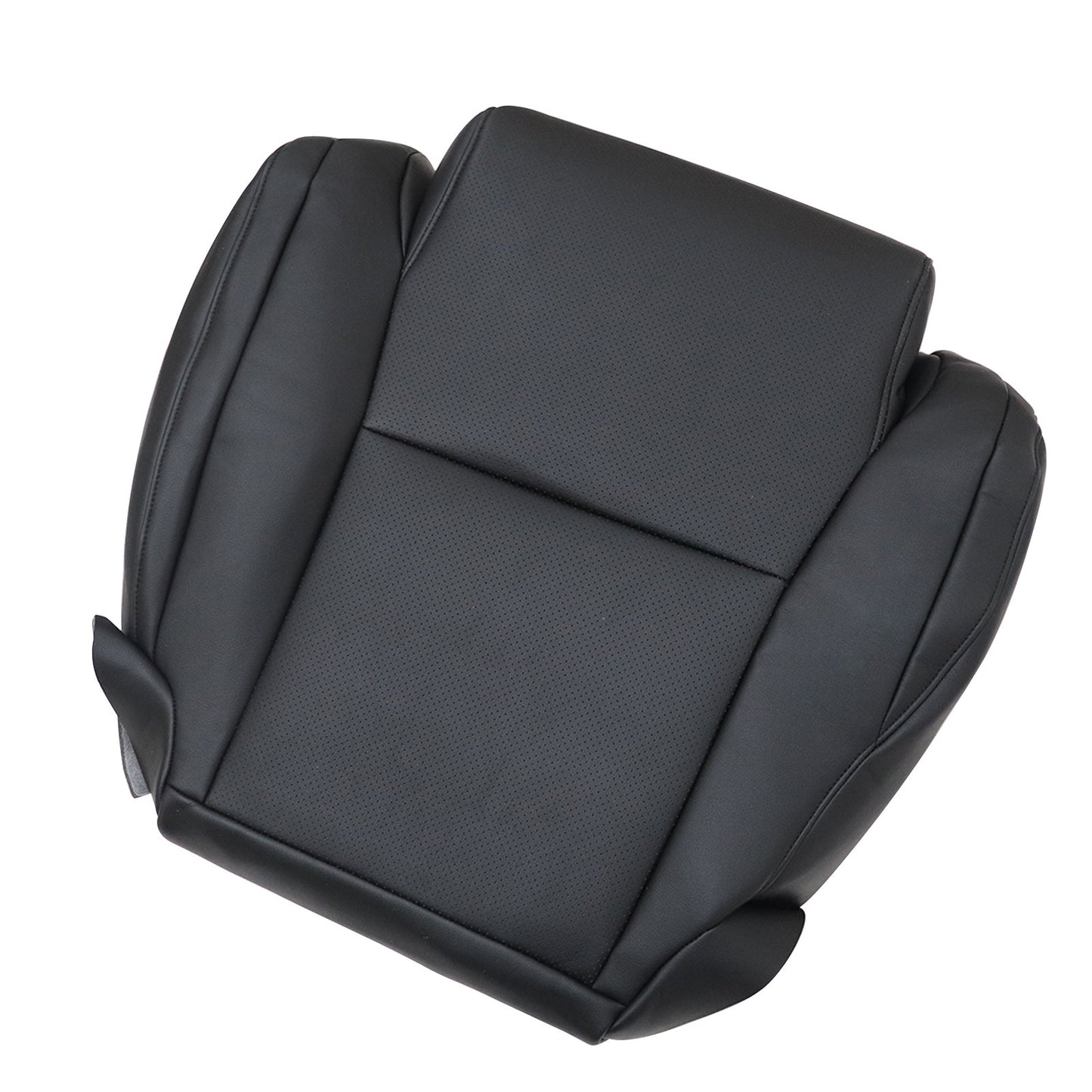 For 2008 Toyota Tundra Sequoia Driver Bottom Perforated Leather Seat Cover Black