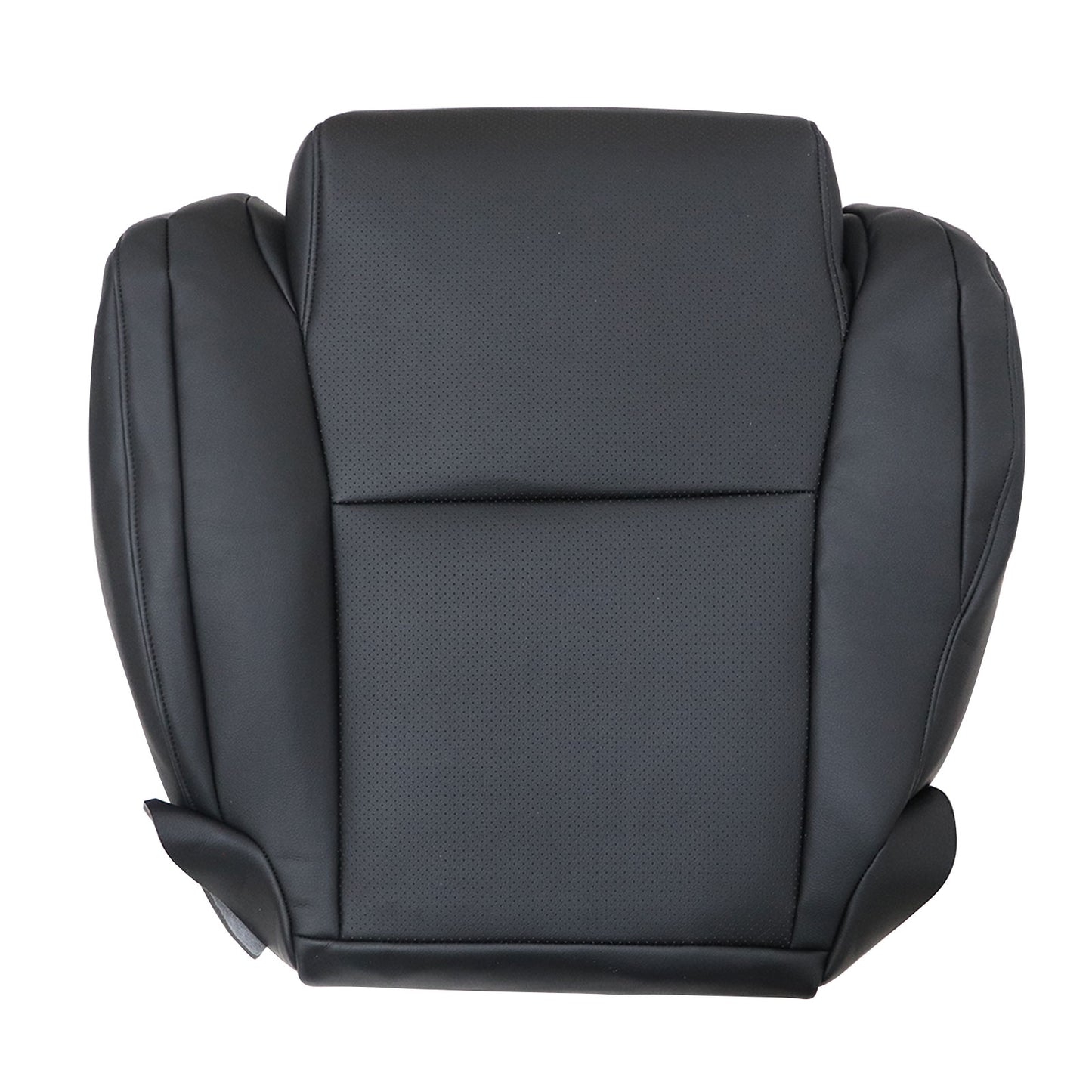For 2008 Toyota Tundra Sequoia Driver Bottom Perforated Leather Seat Cover Black
