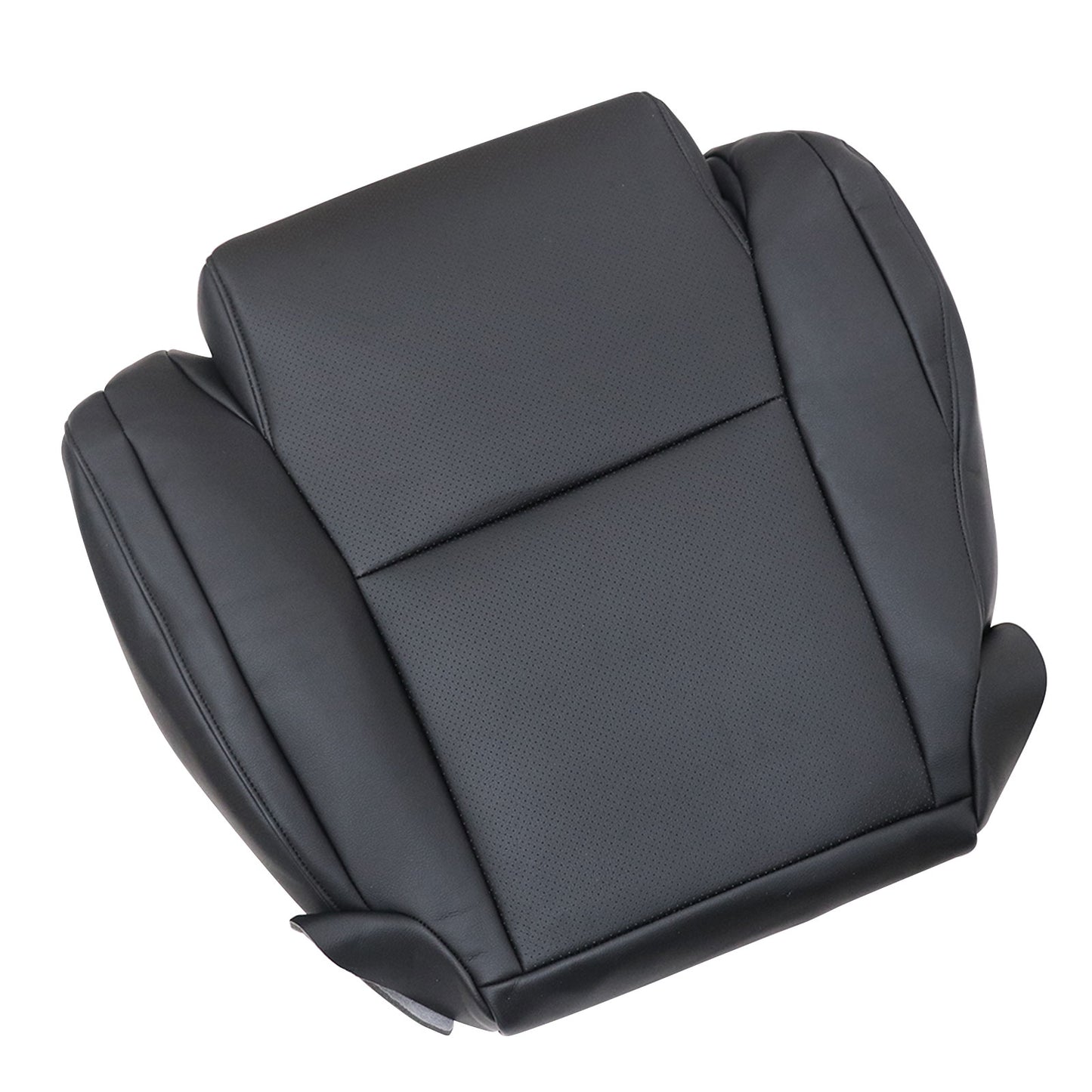 For 2008 Toyota Tundra Sequoia Driver Bottom Perforated Leather Seat Cover Black