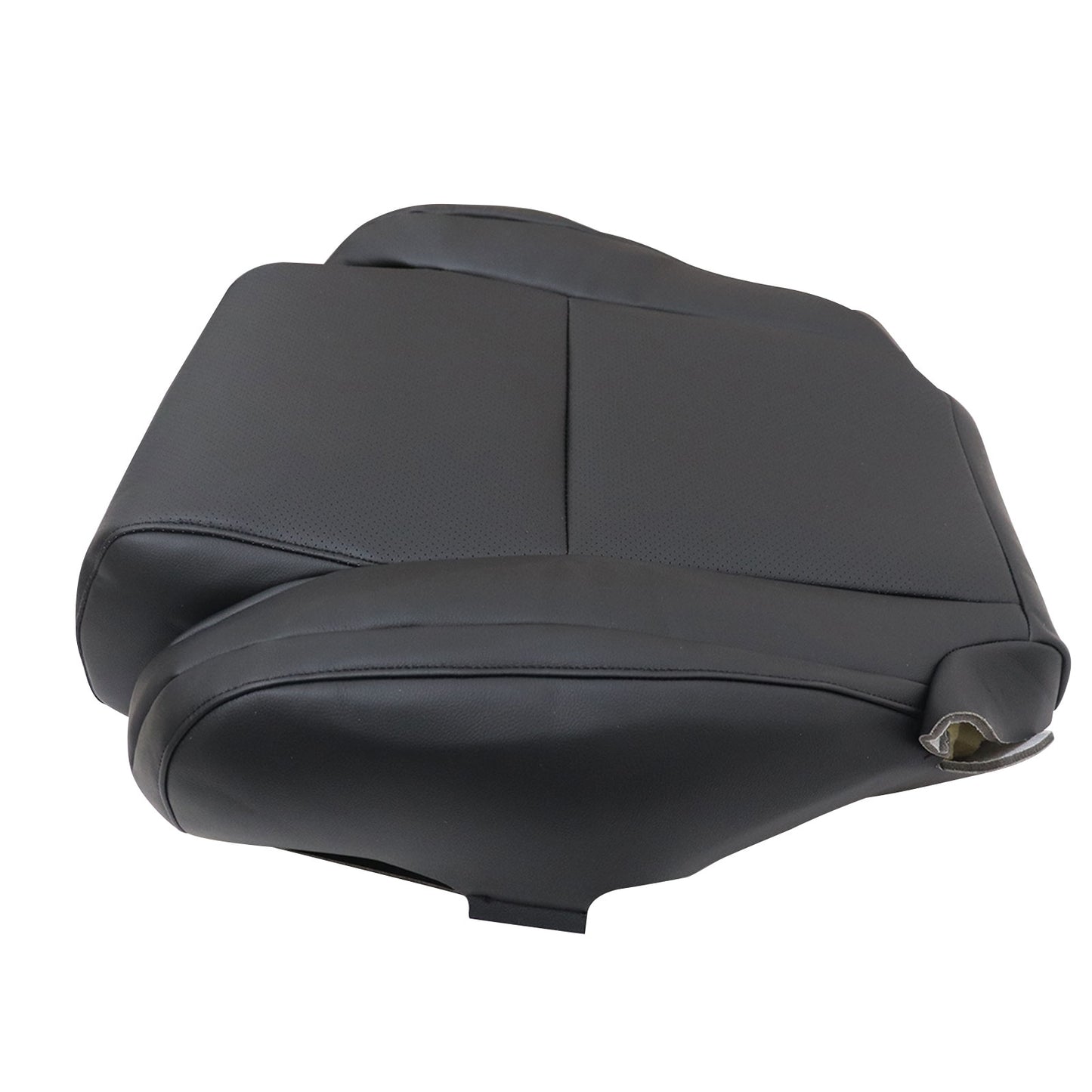 For 2008 Toyota Tundra Sequoia Driver Bottom Perforated Leather Seat Cover Black