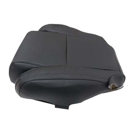 For 2008 Toyota Tundra Sequoia Driver Bottom Perforated Leather Seat Cover Black