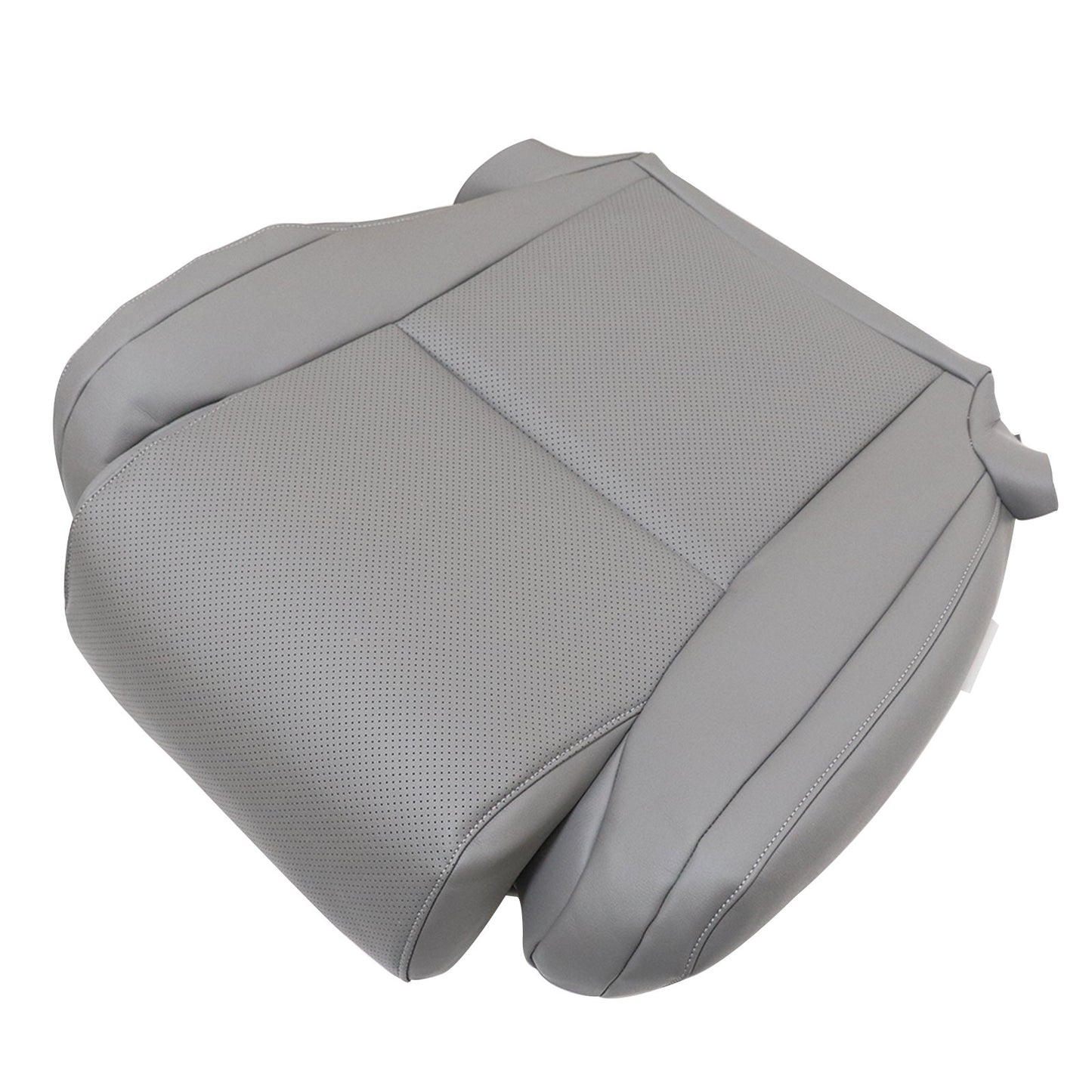 For 2007-2013 Toyota Tundra Sequoia Driver Bottom Perforated Leather Cover Gray
