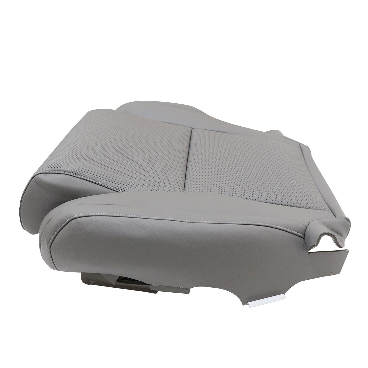 For 2007-2013 Toyota Tundra Sequoia Driver Bottom Perforated Leather Cover Gray
