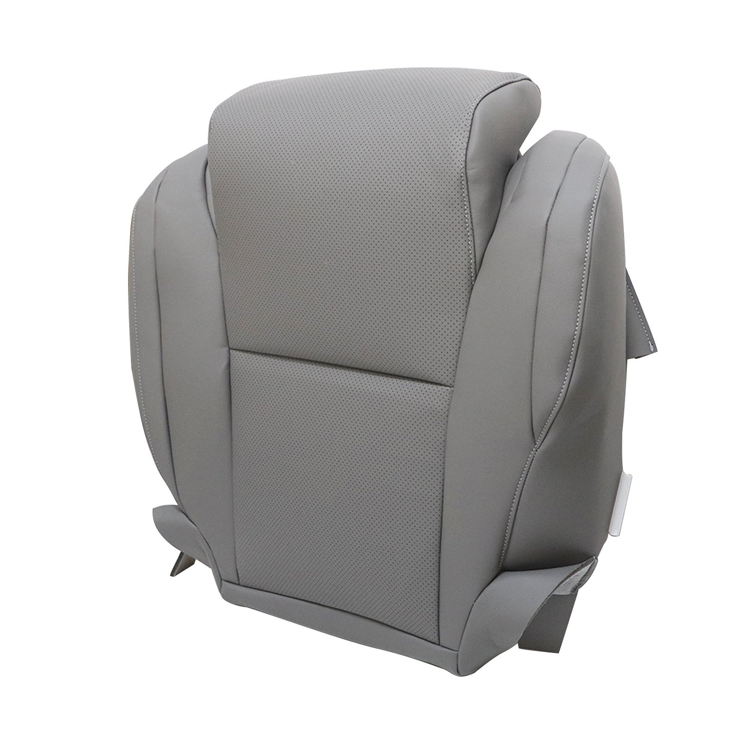 For 2007-2013 Toyota Tundra Sequoia Driver Bottom Perforated Leather Cover Gray