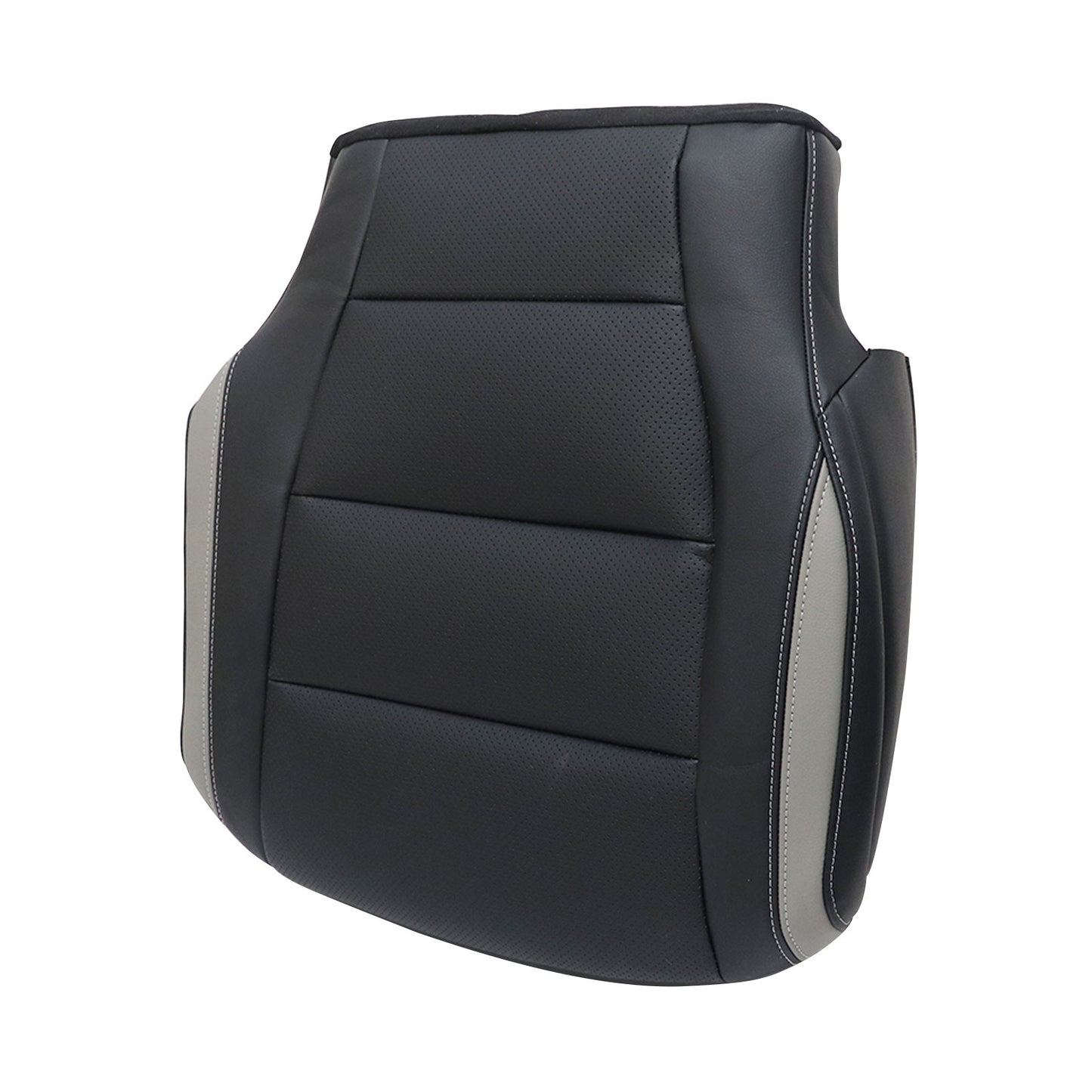 Front Passenger Bottom Leather Seat Cover Black For 2019 2020 Ford F-150
