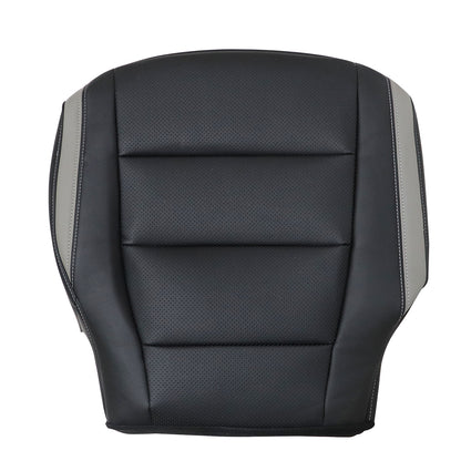 Front Passenger Bottom Leather Seat Cover Black For 2019 2020 Ford F-150