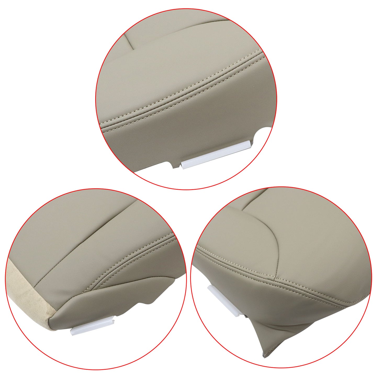 Fits 2002-06 Lexus ES300 ES330 Driver Bottom Non-Perforated Leather Seat Cover