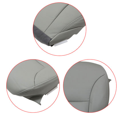 Driver Bottom Gray NON-PERFORATED Seat Cover For 2005 2006 Lexus ES300 ES330