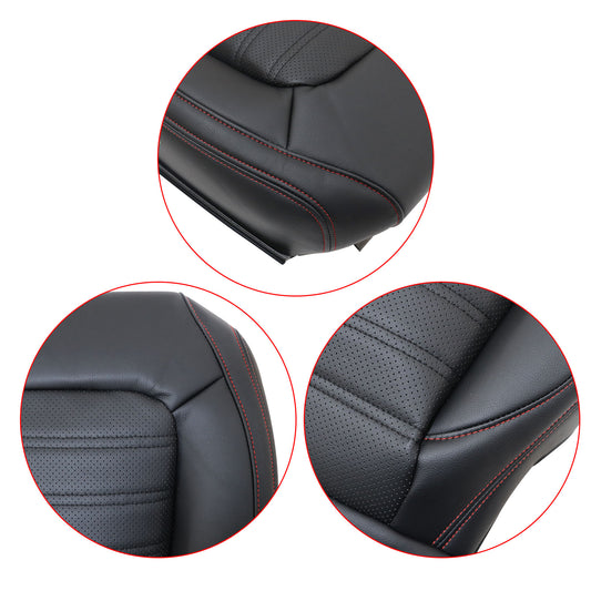 For 2011-2018 Volkswagen Jetta GLI Driver Bottom PERF Leather Seat Cover Black