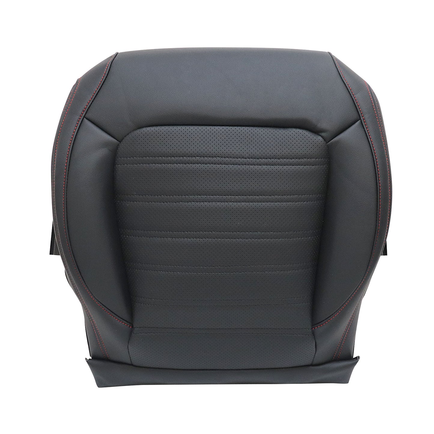 For 2011-2018 Volkswagen Jetta GLI Driver Bottom PERF Leather Seat Cover Black