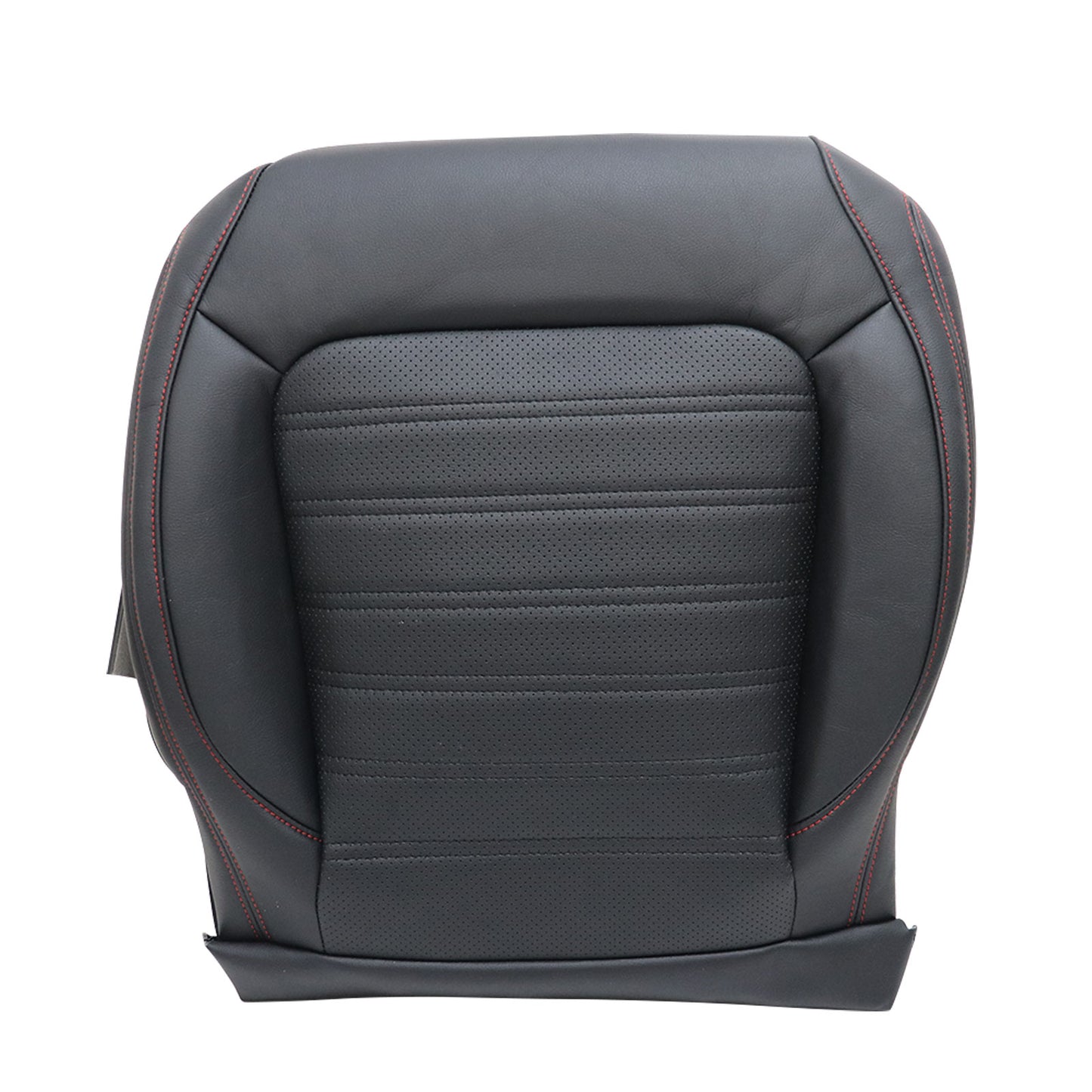 For 2011-2018 Volkswagen Jetta GLI Passenger Bottom Perforated Seat Cover Black
