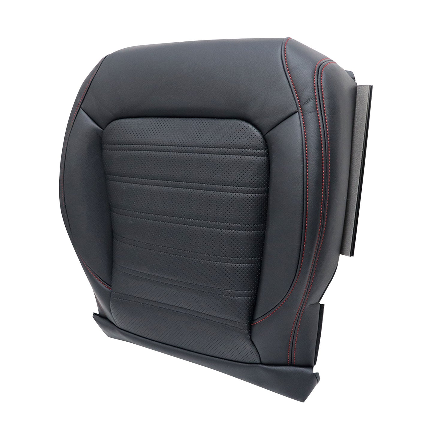 For 2011-2018 Volkswagen Jetta GLI Passenger Bottom Perforated Seat Cover Black