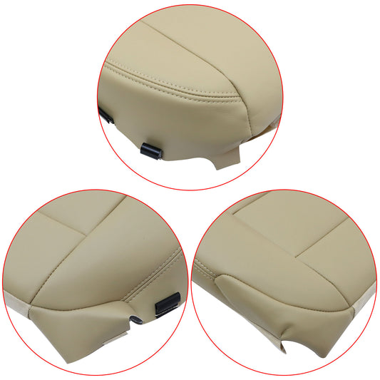 For 2007 to 2012 Acura MDX Passenger Seat Bottom Leather Replacement Cover Tan