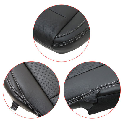 Fits 2015-2021 Ford F-150 Super Crew Cab Driver Bottom Seat Cover Black