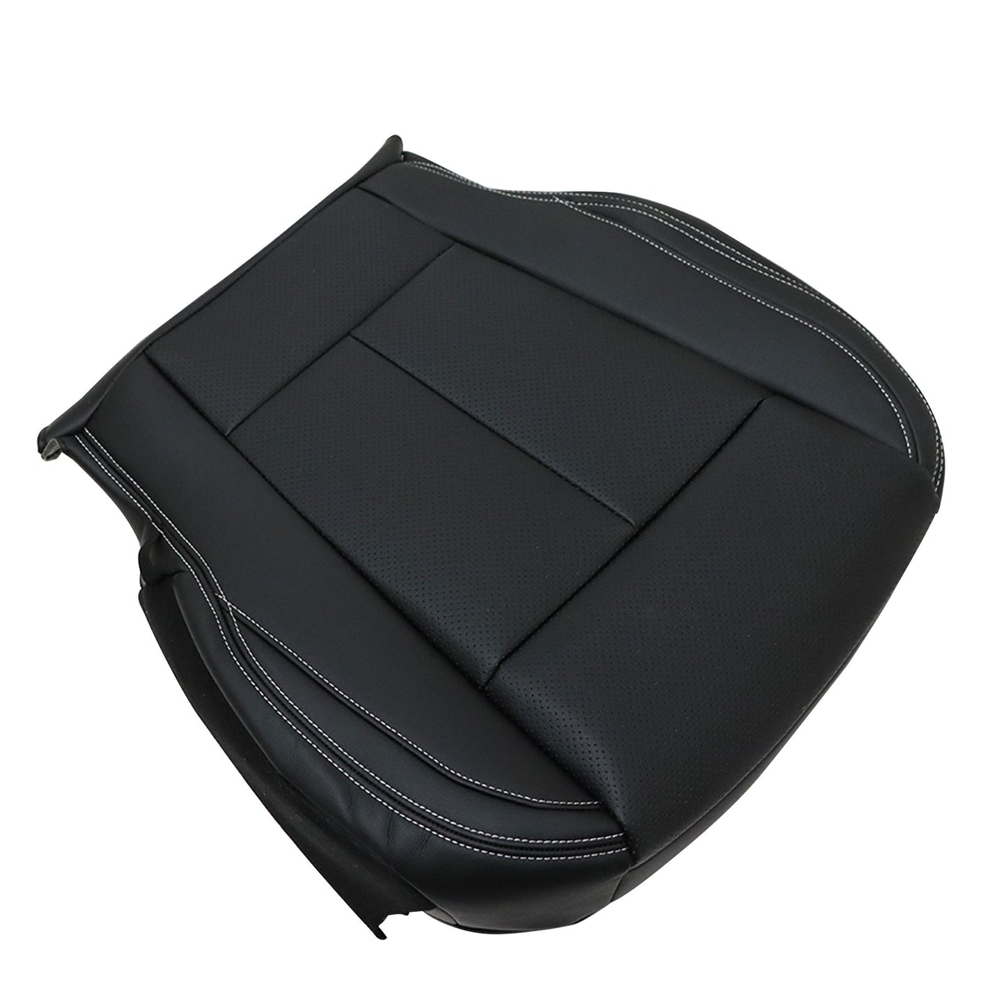 Fits 2015-2021 Ford F-150 Super Crew Cab Driver Bottom Seat Cover Black