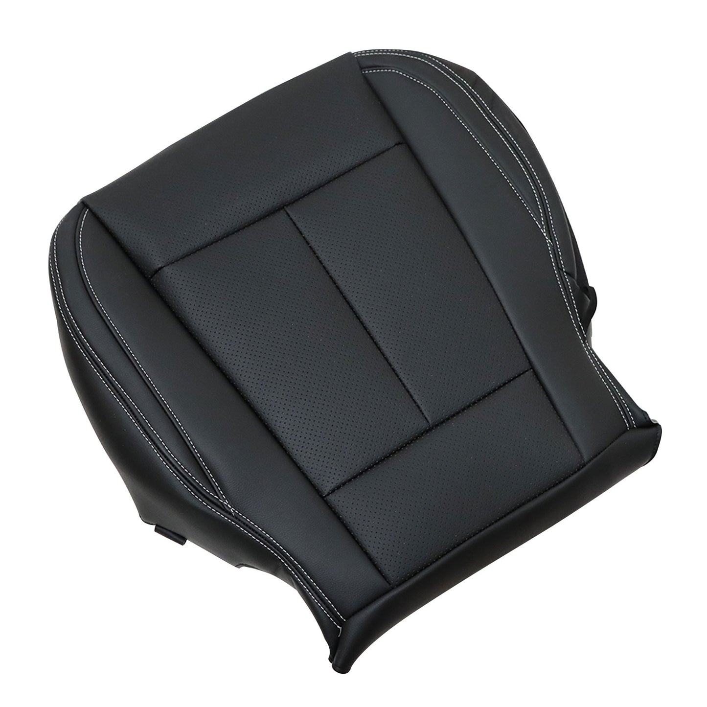 Fits 2015-2021 Ford F-150 Super Crew Cab Driver Bottom Seat Cover Black